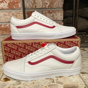 Vans Old Skool leather pop true white chipepr